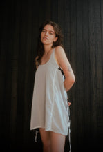 Load image into Gallery viewer, Black and White Bow Slip Dress