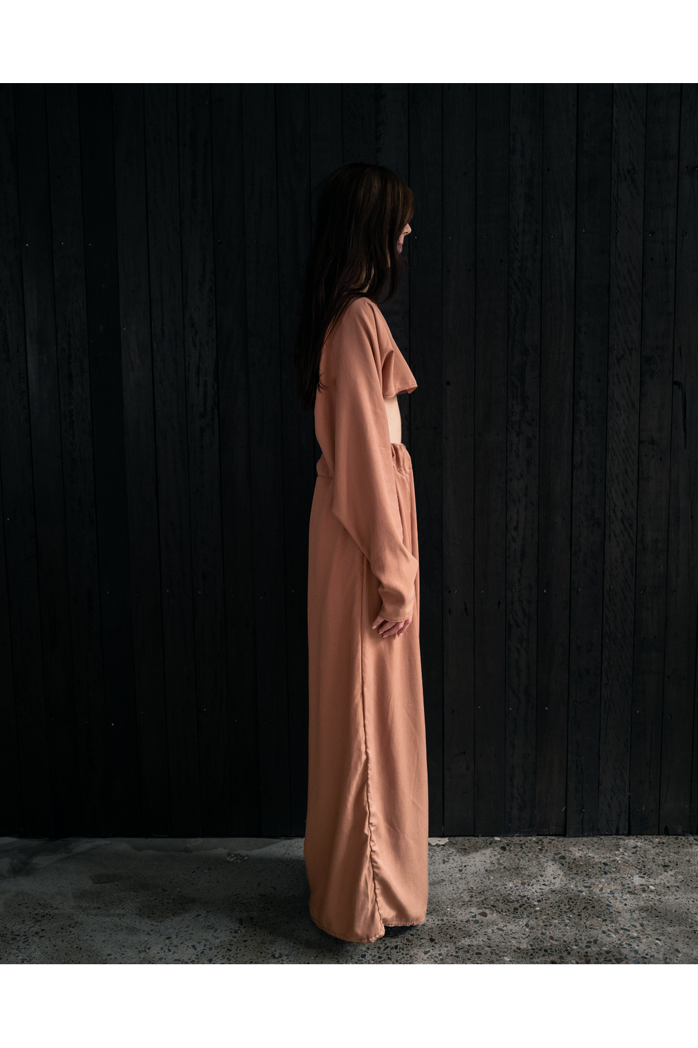 Copper Glow Wide Leg Pants