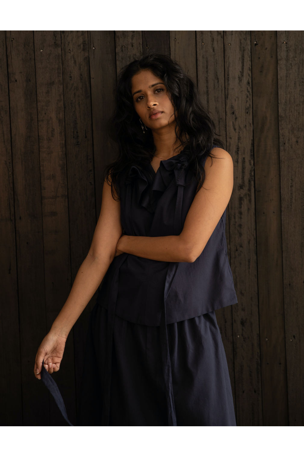 Treasure Top in Navy