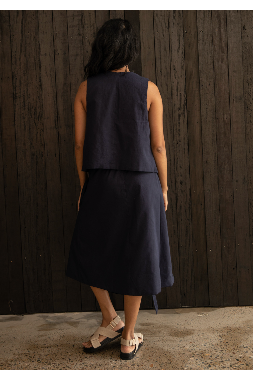 Treasure Top in Navy