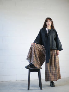 Tie Jacket in Black Linen