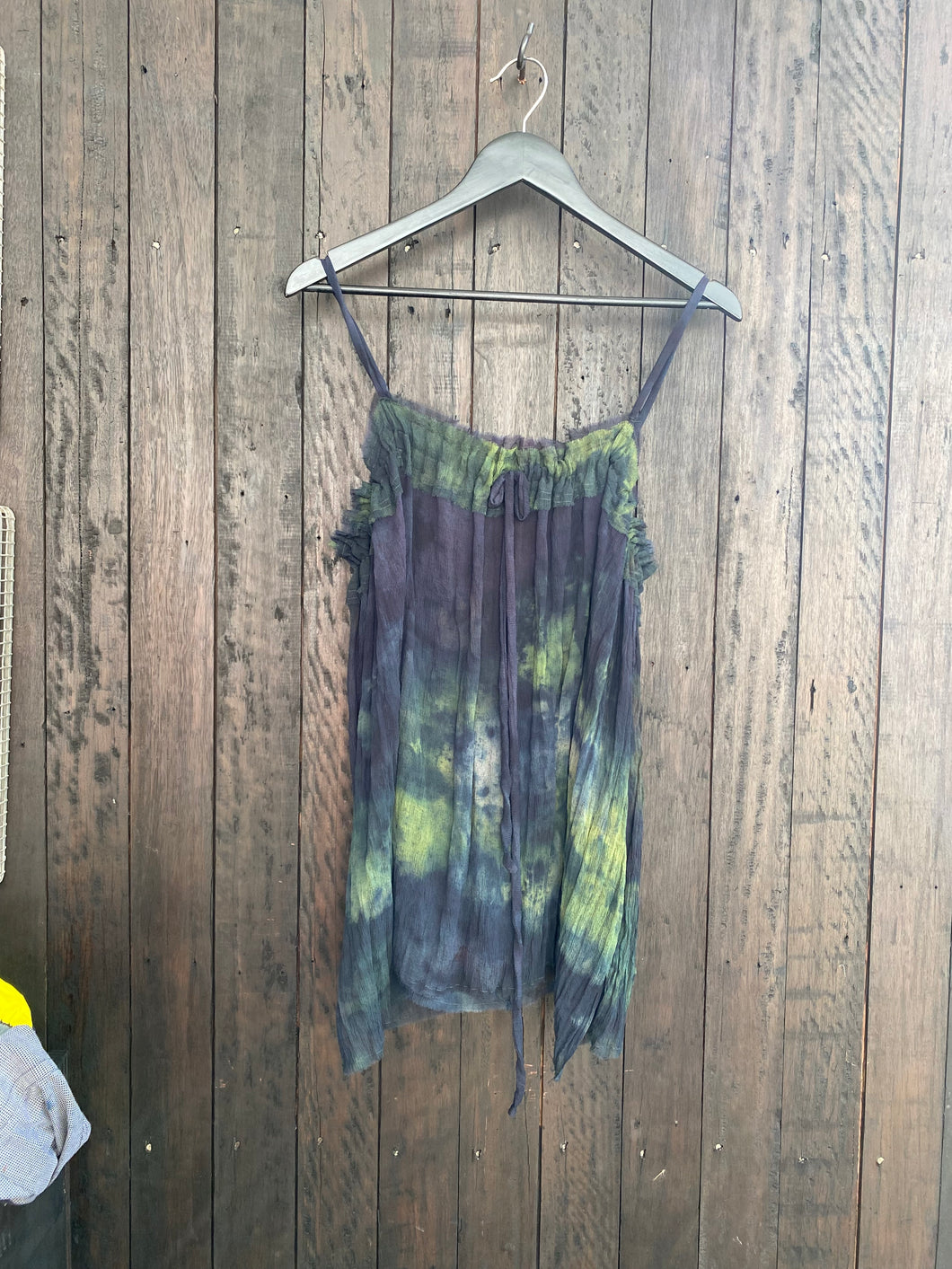 Silk Ruffled Tank