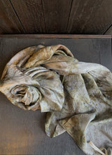Load image into Gallery viewer, Eucalyptus + Onion Skin Silk Scarf