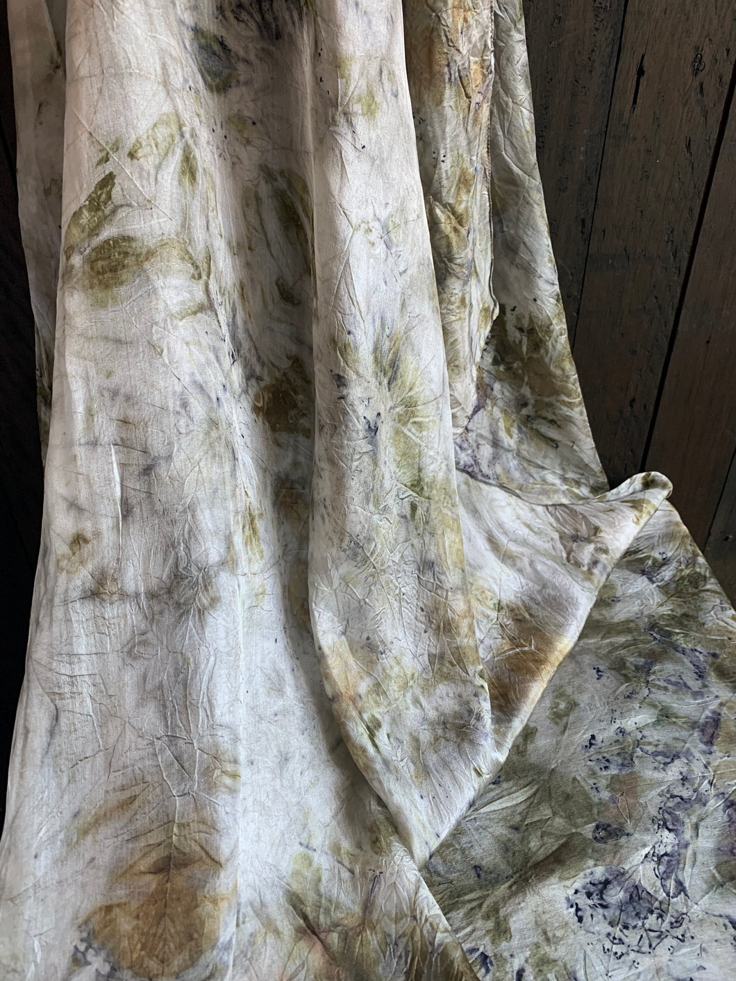 Eucalyptus + Onion Skin Silk Scarf